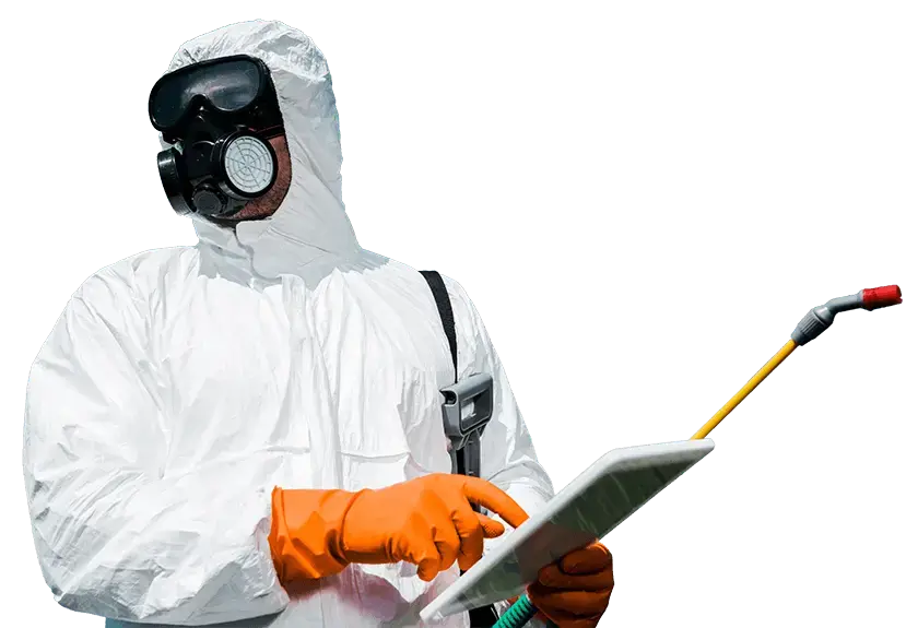 KIC-BUG technician providing pest control service at a residential property in Pune