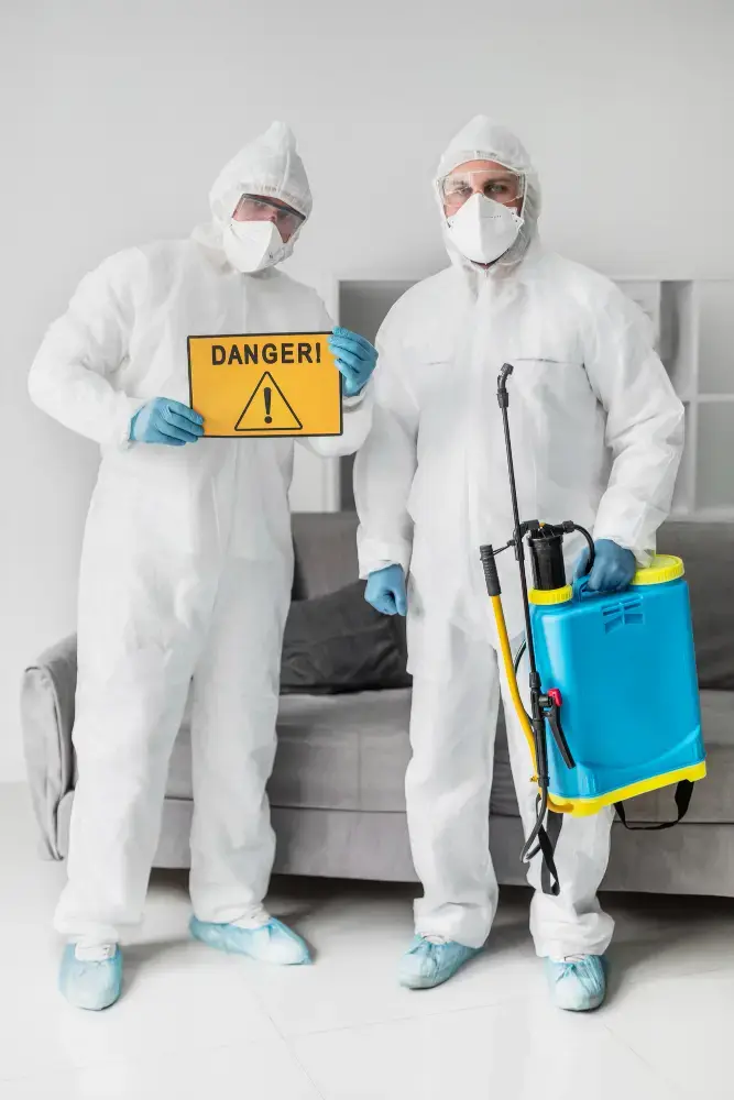 KIC-BUG pest control experts performing treatment at a property in Pune